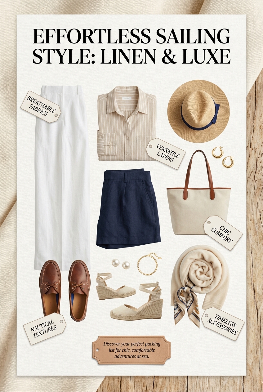 Effortless Sailing Trip Looks With Linen Pants Chic Comfort For Nautical Adventures - photo 4