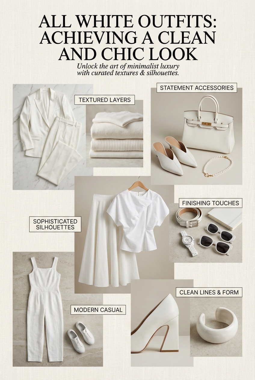 All White Outfits Achieving A Clean And Chic Look - photo 4