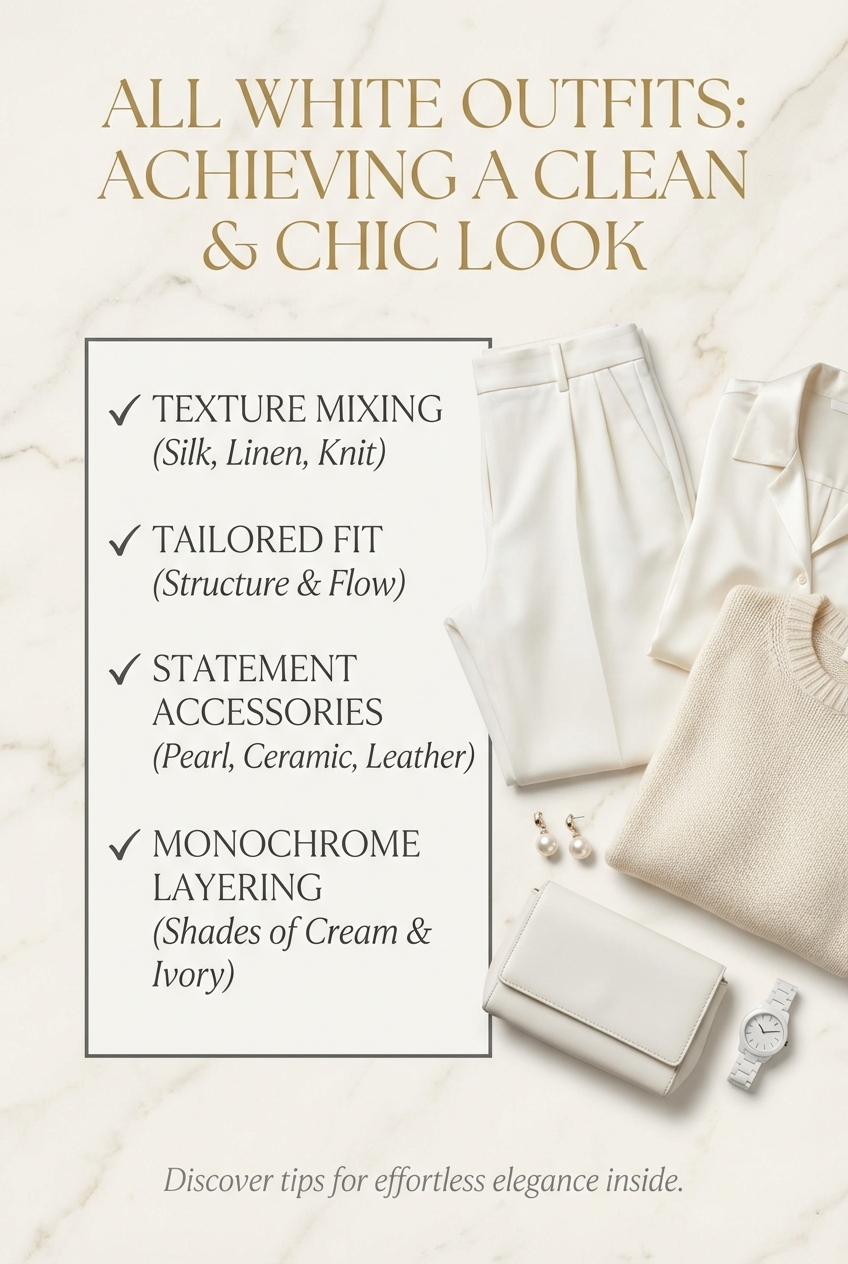 All White Outfits Achieving A Clean And Chic Look - photo 5