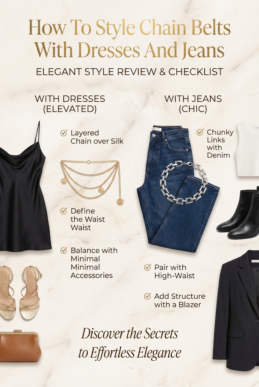 How To Style Chain Belts With Dresses And Jeans - photo 5
