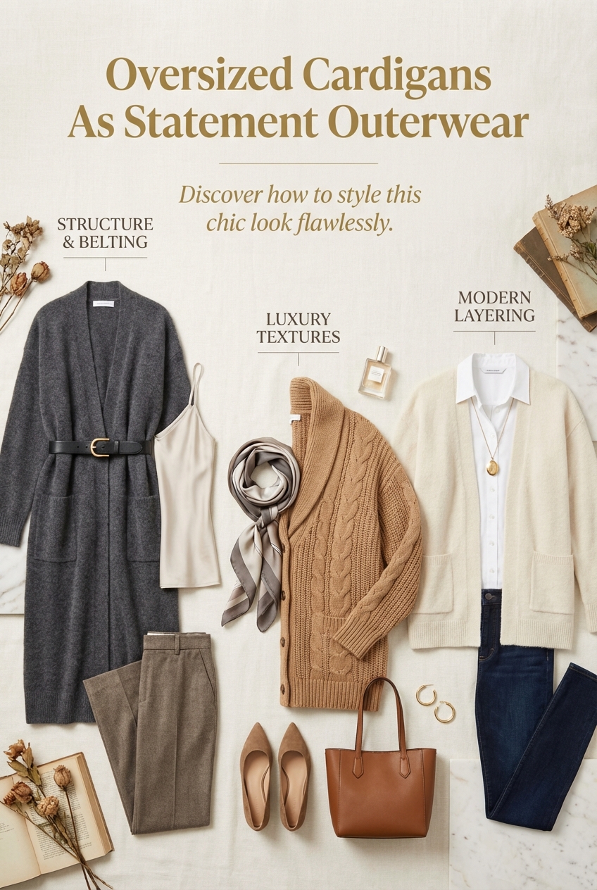 Oversized Cardigans As Statement Outerwear - photo 4