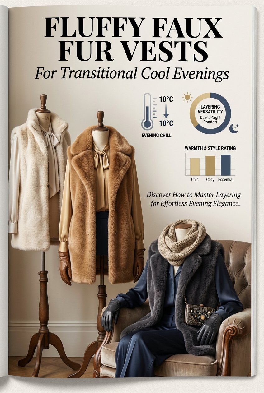 Fluffy Faux Fur Vests For Transitional Cool Evenings - photo 3