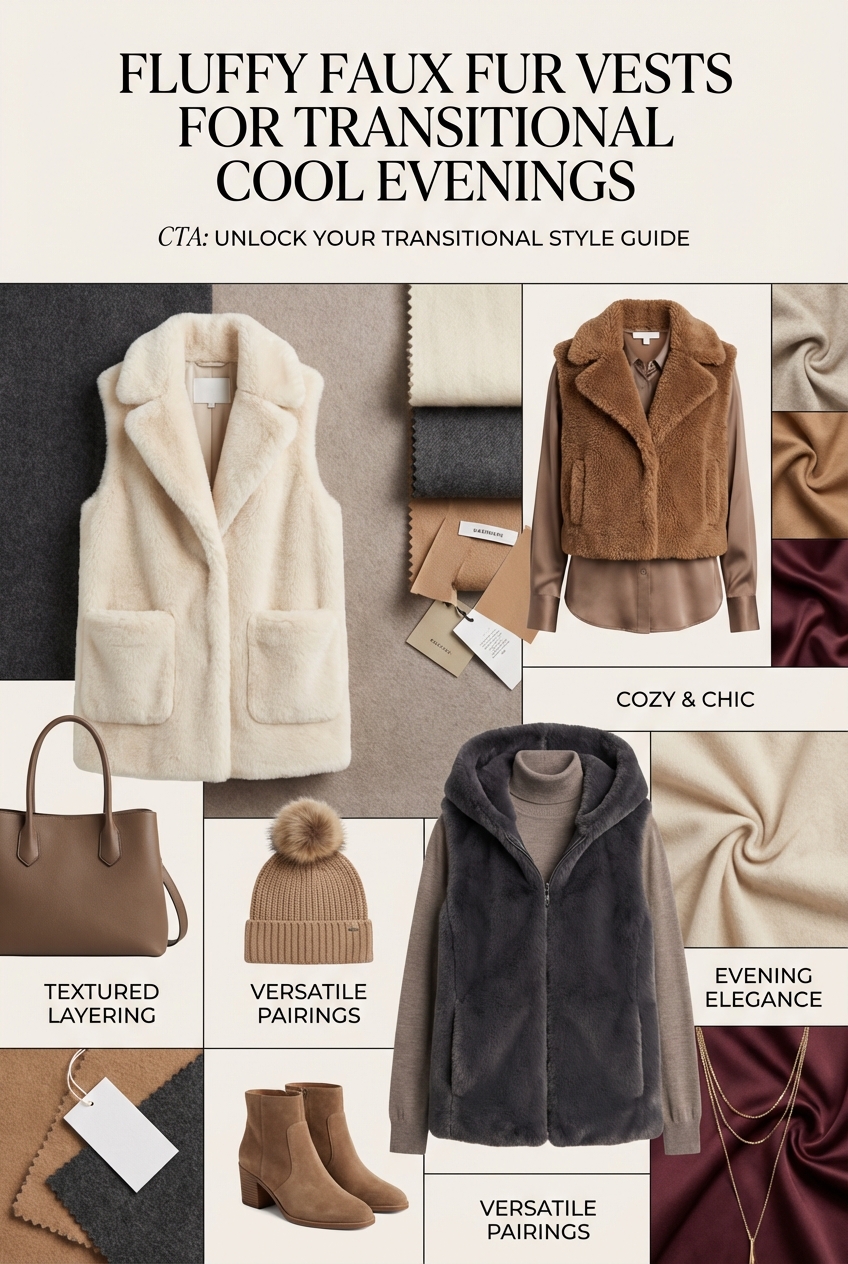 Fluffy Faux Fur Vests For Transitional Cool Evenings - photo 4