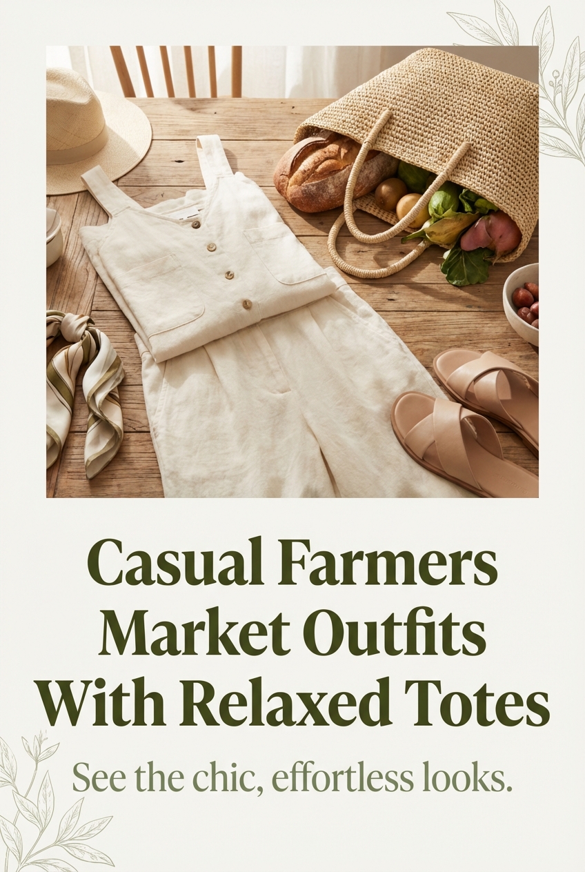 Casual Farmers Market Outfits With Relaxed Totes - photo 2