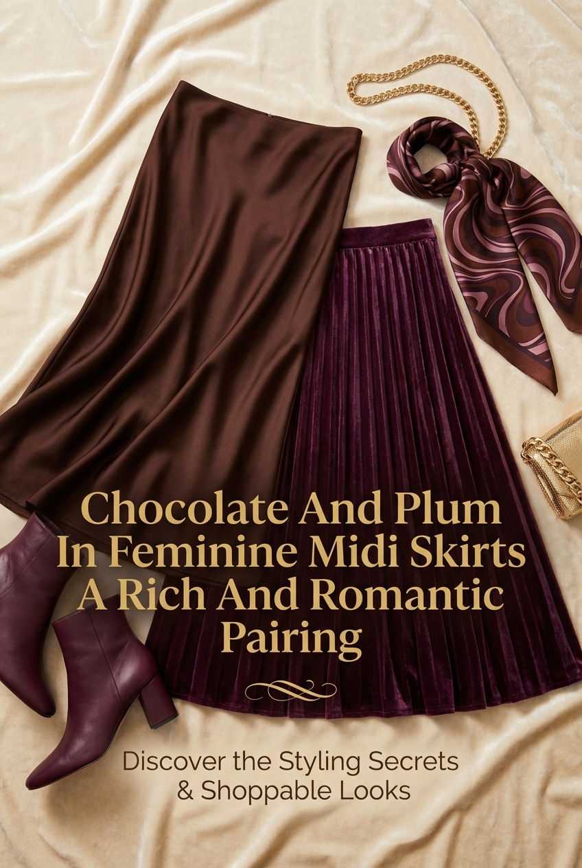 Chocolate And Plum In Feminine Midi Skirts A Rich And Romantic Pairing - photo 2