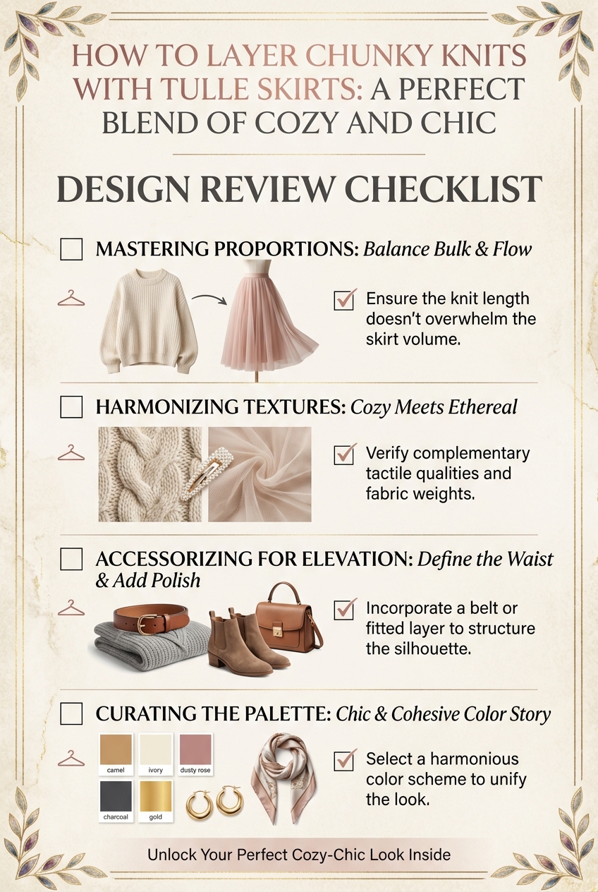 How To Layer Chunky Knits With Tulle Skirts A Perfect Blend Of Cozy And Chic - photo 5