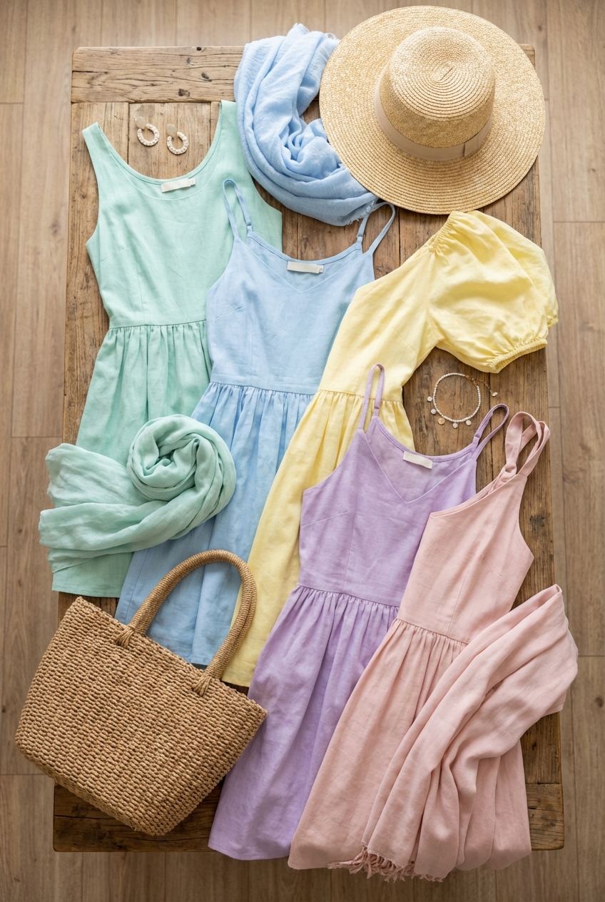 Perfect Pastel Color Combinations For Summer Dresses