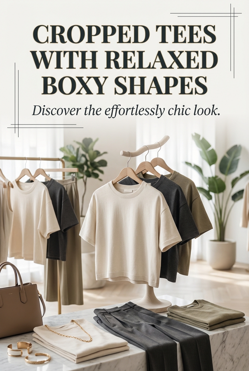 Cropped Tees With Relaxed Boxy Shapes - photo 2