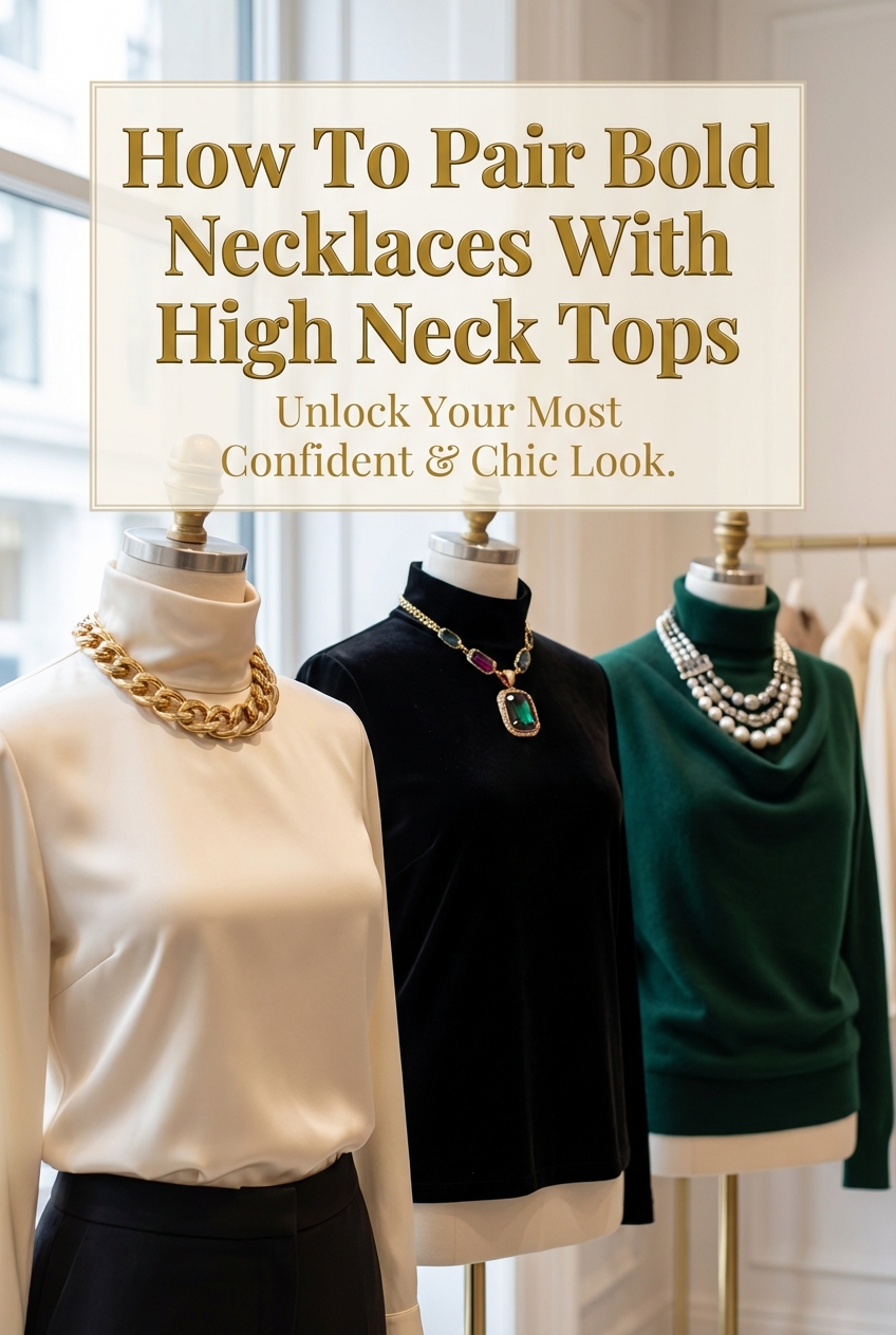 How To Pair Bold Necklaces With High Neck Tops - photo 2