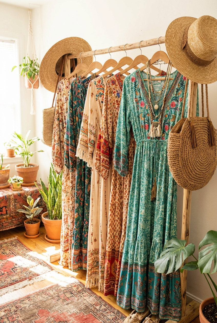 The Comeback Of Bohemian Maxi Dresses For Spring