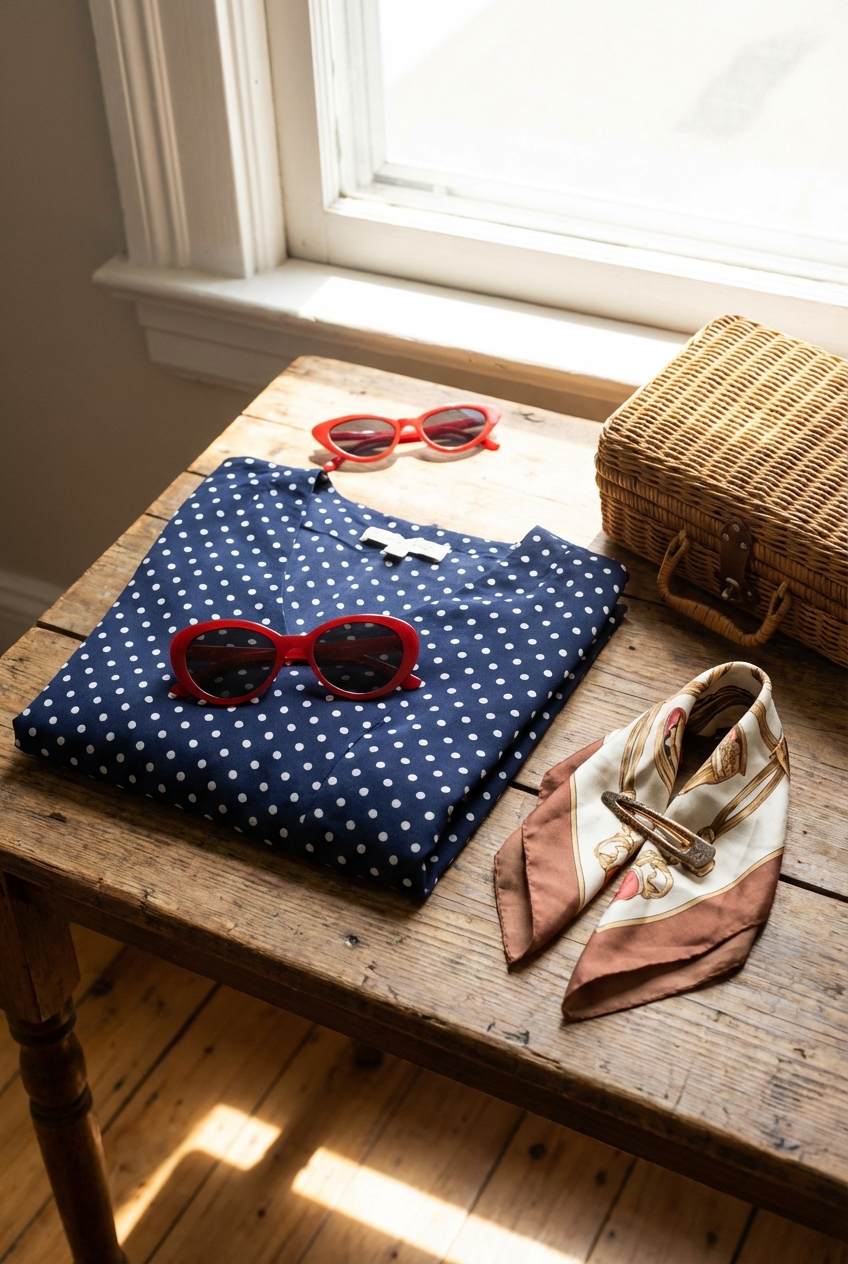 Classic Polka Dot Dresses For Retro Themed Celebrations