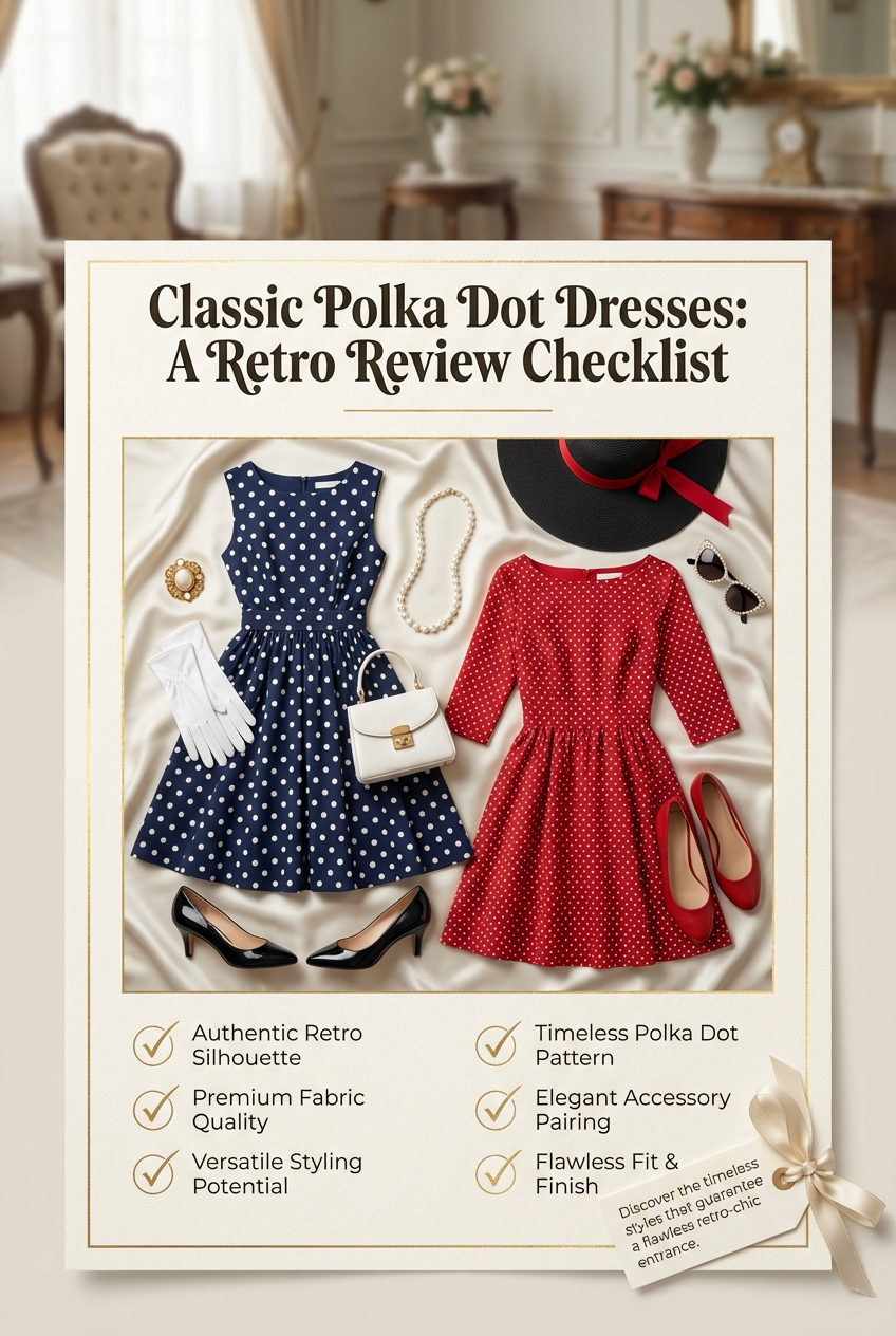Classic Polka Dot Dresses For Retro Themed Celebrations - photo 5