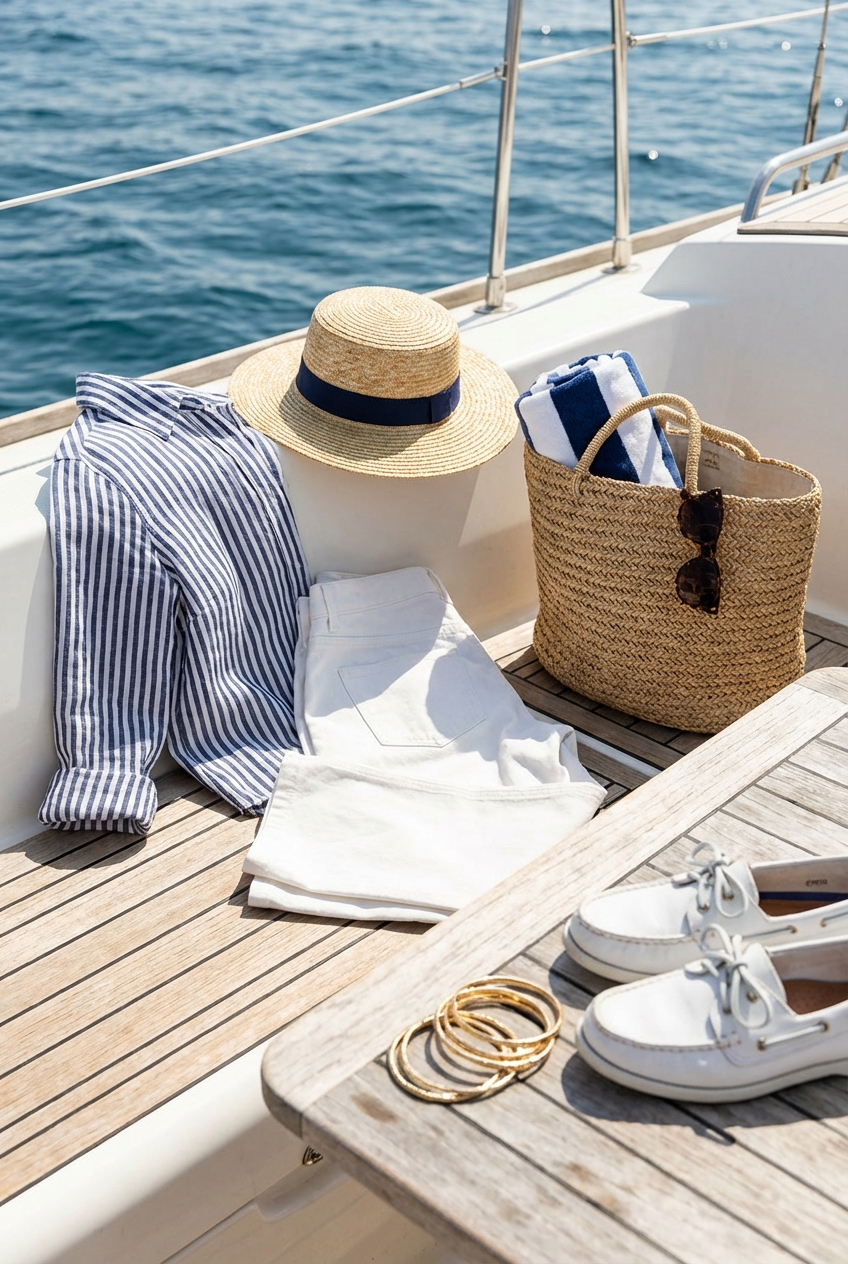 Breezy Boat Day Outfits With Nautical Stripes Effortless Style For Sunny Adventures