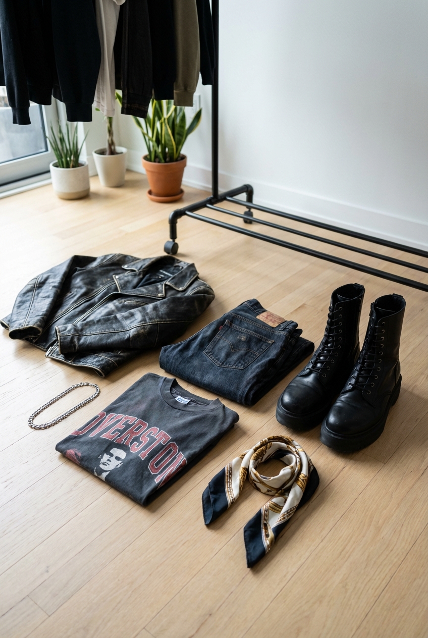 Casual Chic Capsule Wardrobe: Edgy Street Style Version