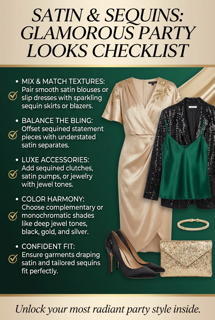 Satin And Sequins Together In Glamorous Party Looks - photo 5