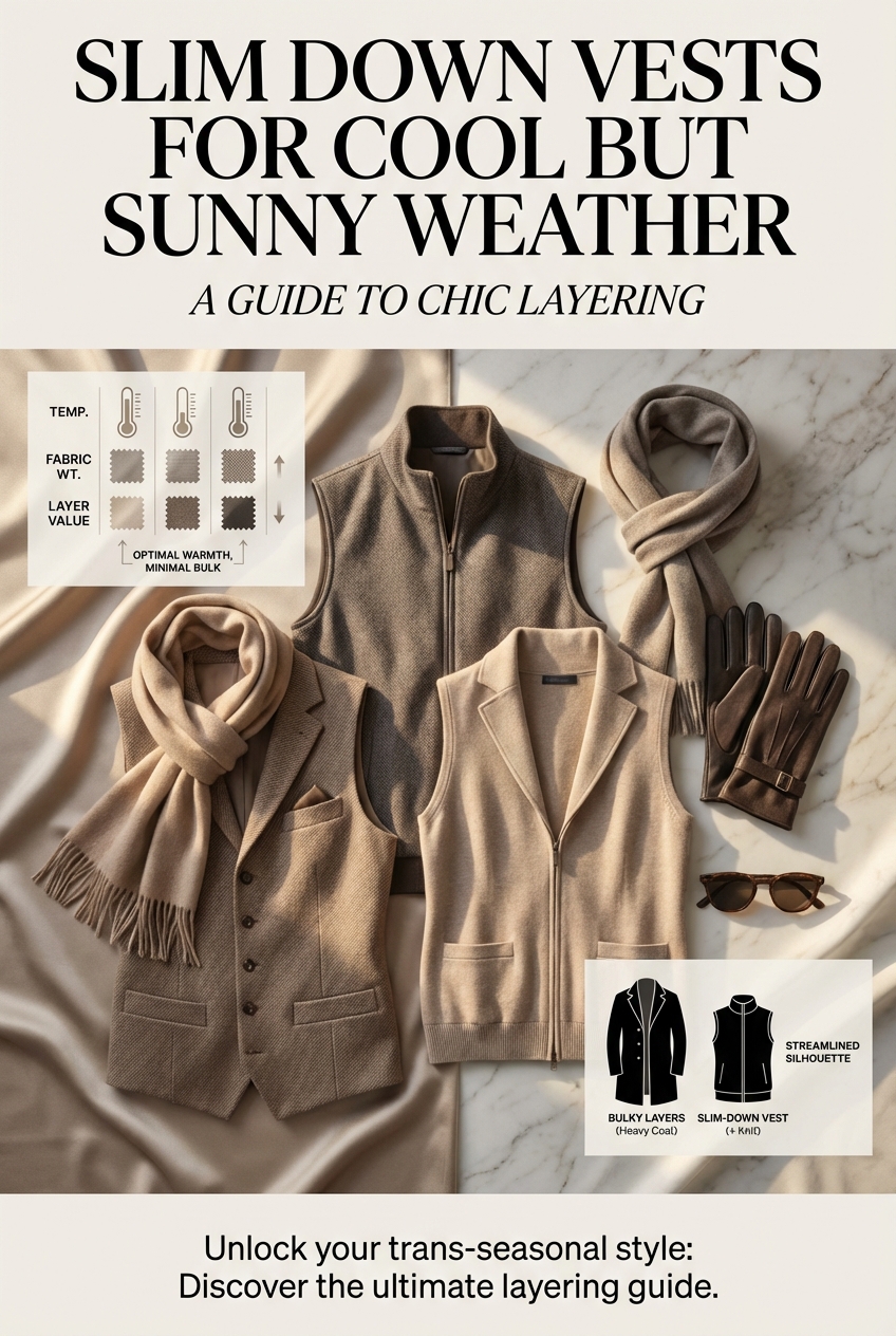 Slim Down Vests For Cool But Sunny Weather - photo 3