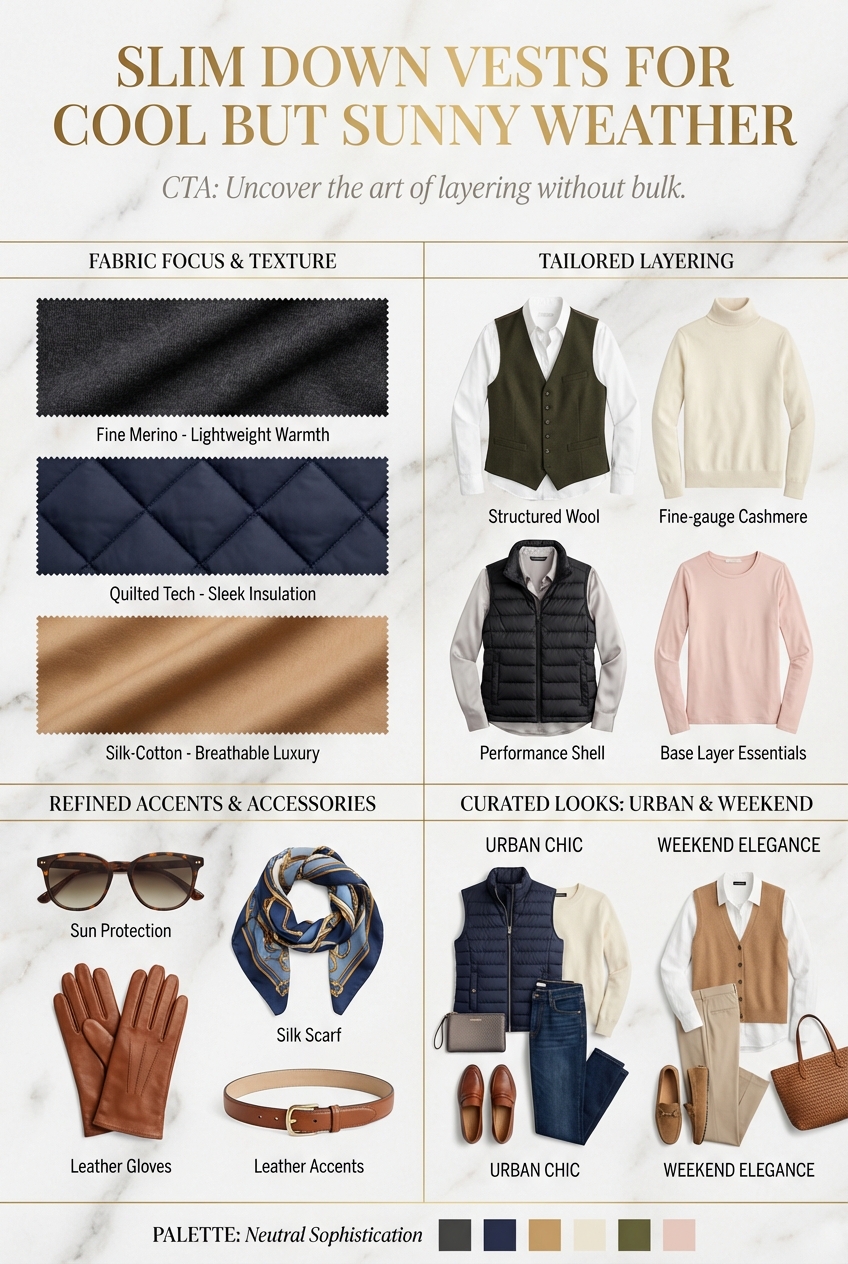 Slim Down Vests For Cool But Sunny Weather - photo 4