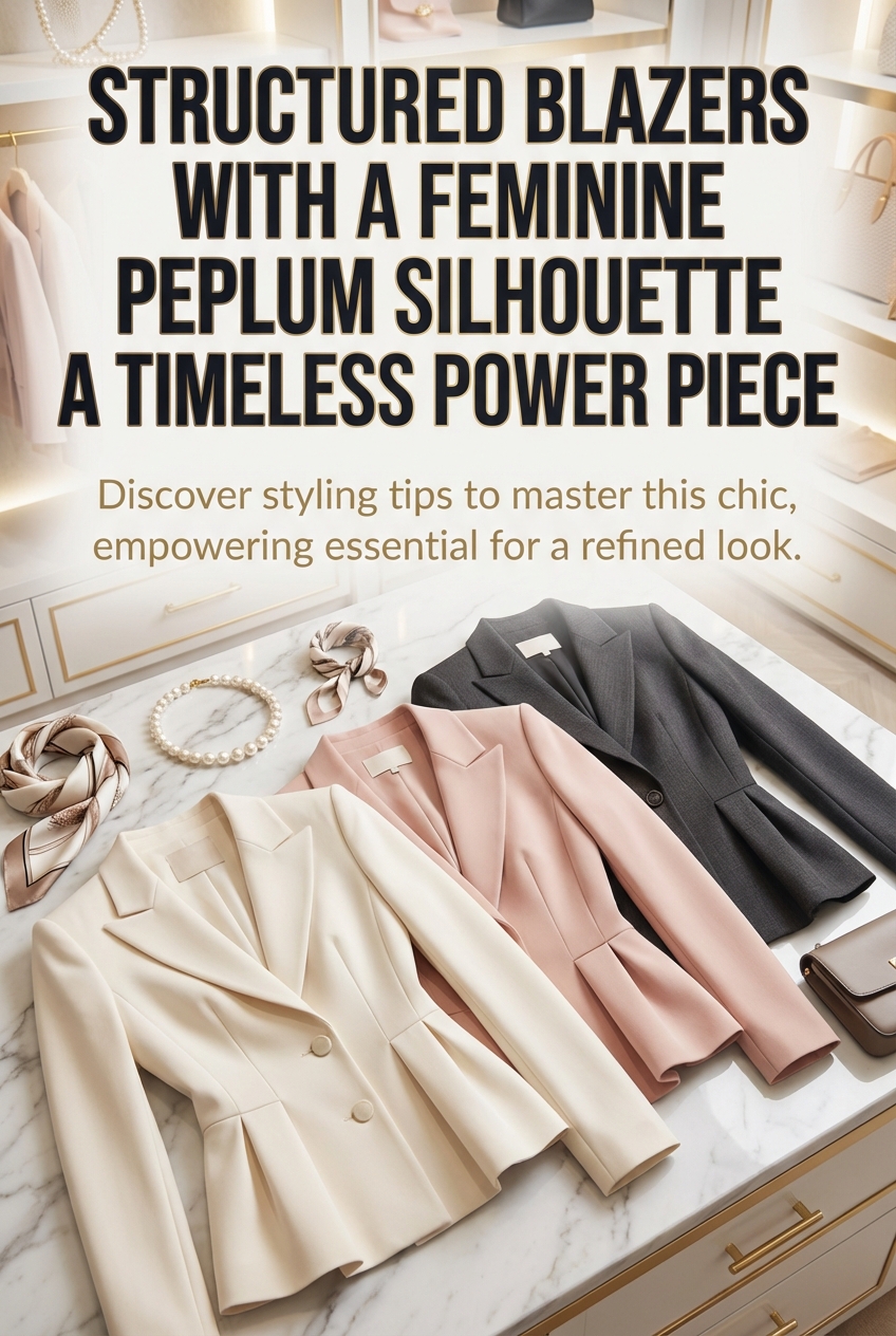 Structured Blazers With A Feminine Peplum Silhouette A Timeless Power Piece - photo 2
