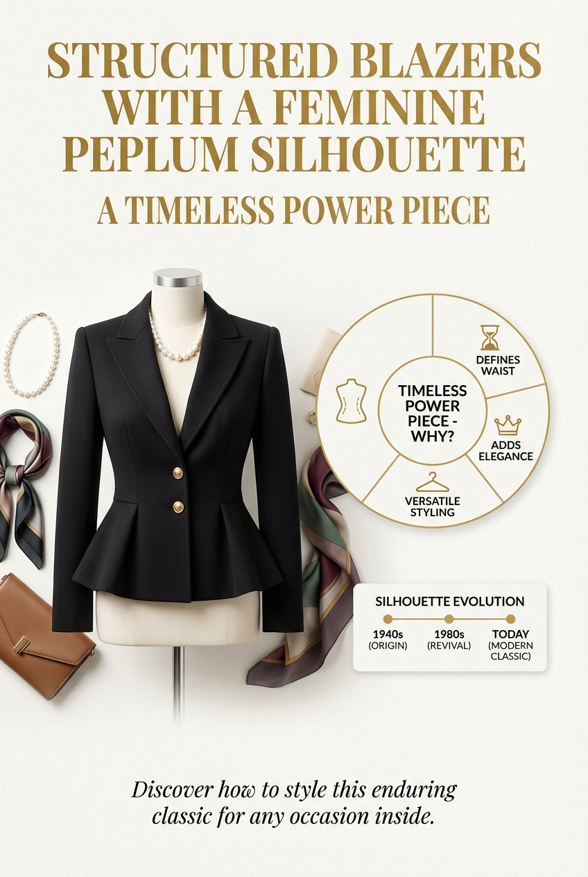 Structured Blazers With A Feminine Peplum Silhouette A Timeless Power Piece - photo 3