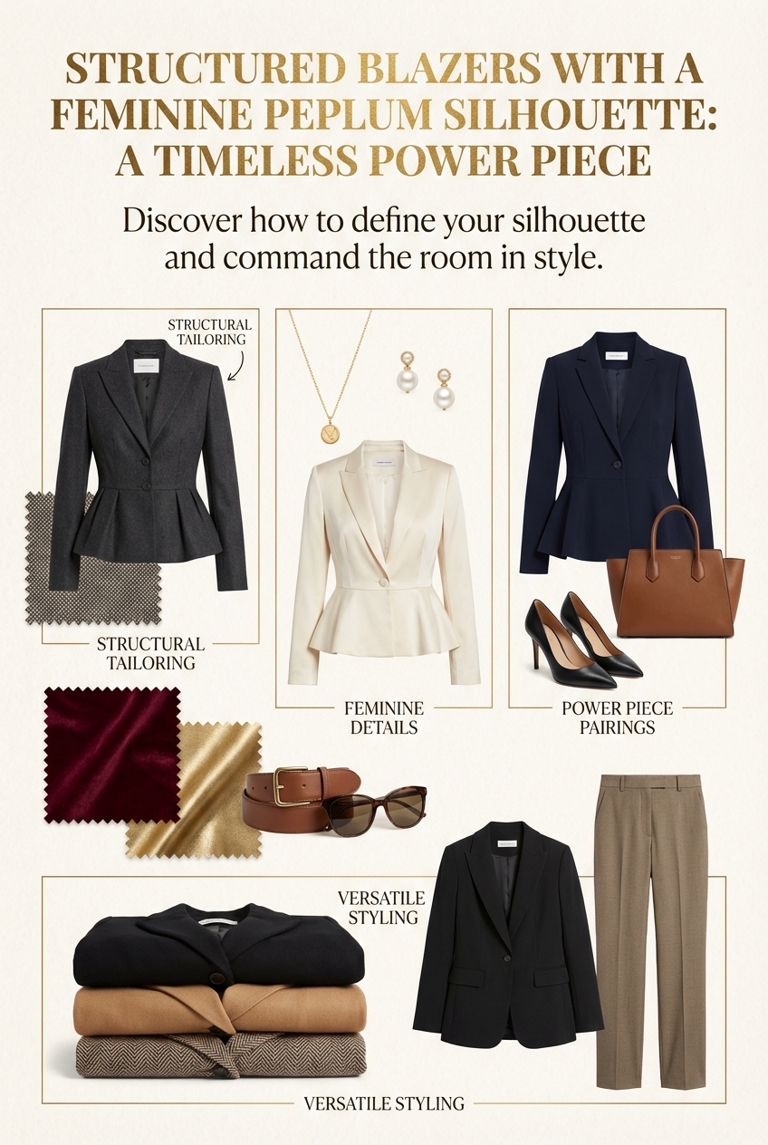 Structured Blazers With A Feminine Peplum Silhouette A Timeless Power Piece - photo 4