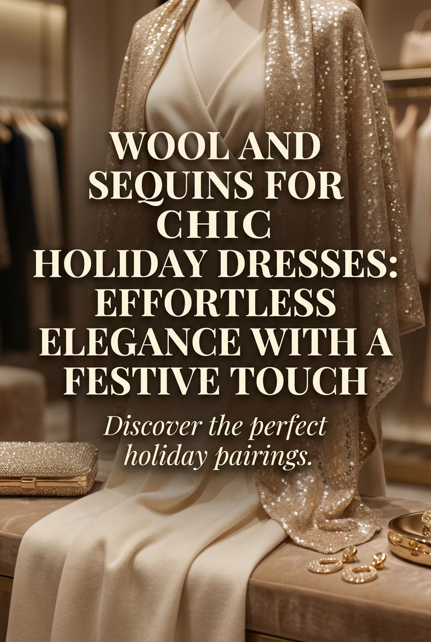 Wool And Sequins For Chic Holiday Dresses Effortless Elegance With A Festive Touch - photo 2