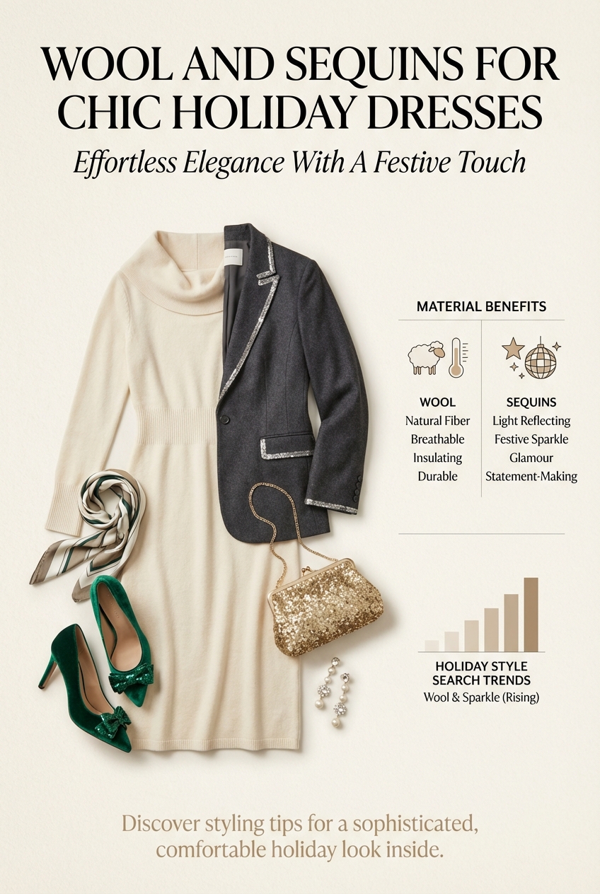 Wool And Sequins For Chic Holiday Dresses Effortless Elegance With A Festive Touch - photo 3