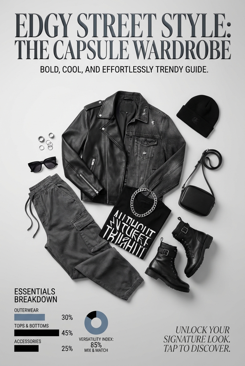 How To Build A Capsule Wardrobe For Edgy Street Style Bold Cool And Effortlessly Trendy - photo 3