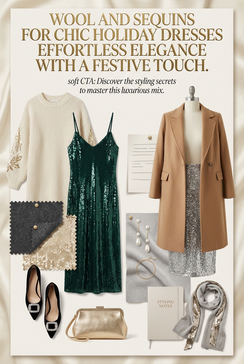 Wool And Sequins For Chic Holiday Dresses Effortless Elegance With A Festive Touch - photo 4