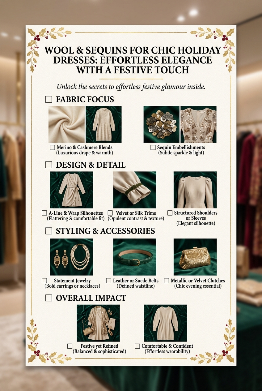 Wool And Sequins For Chic Holiday Dresses Effortless Elegance With A Festive Touch - photo 5