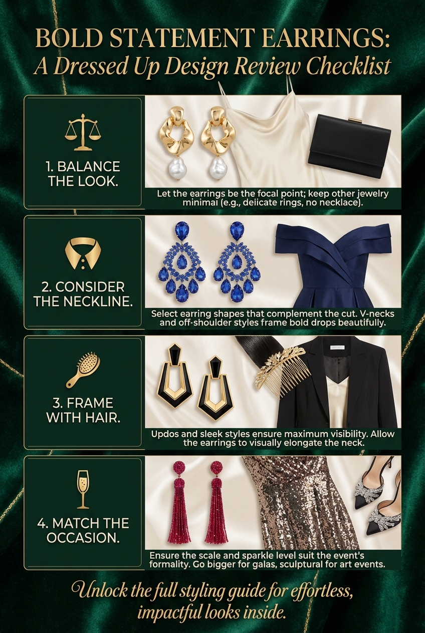 Bold Statement Earrings For Dressed Up Looks - photo 5