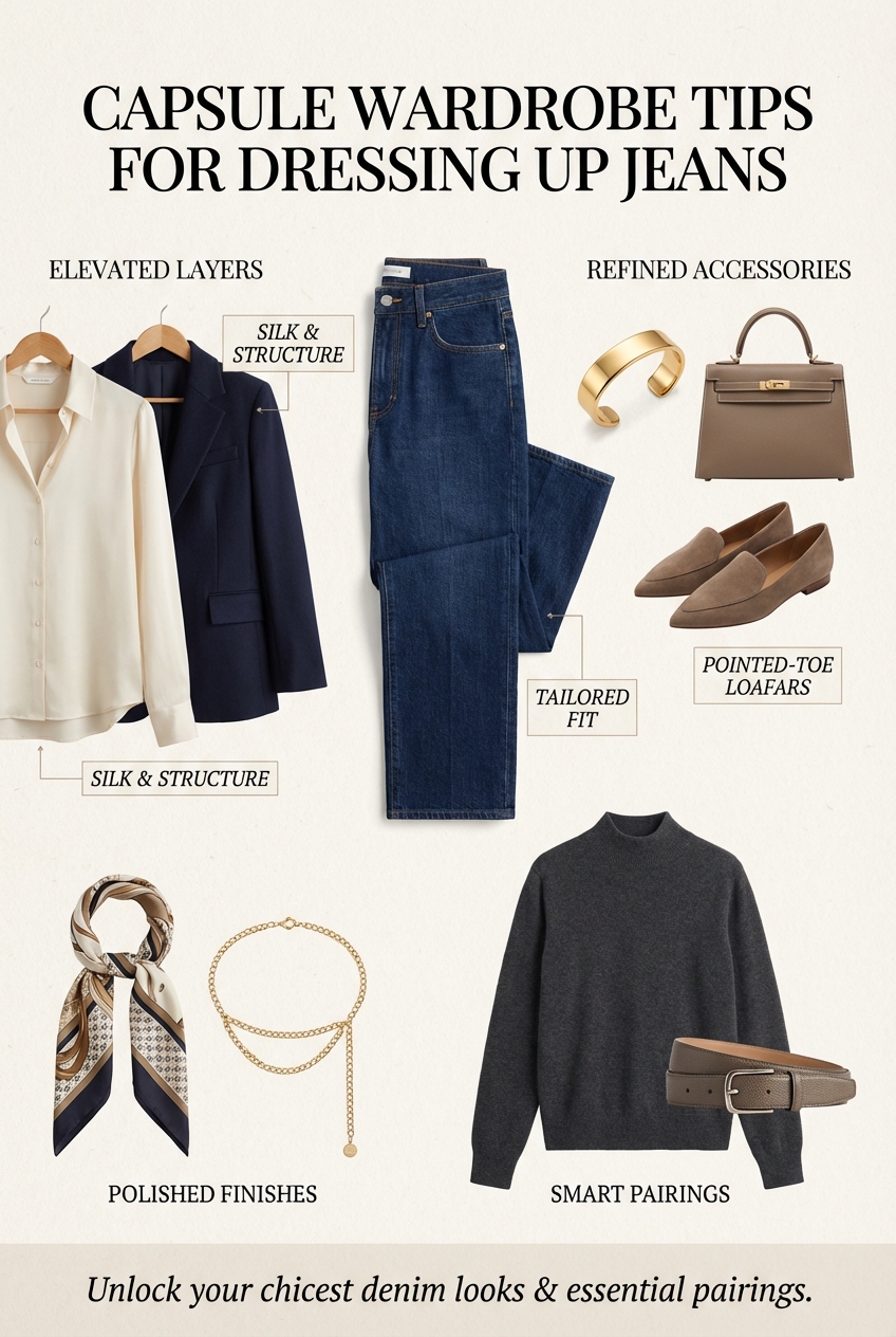 Capsule Wardrobe Tips For Dressing Up Jeans - photo 4