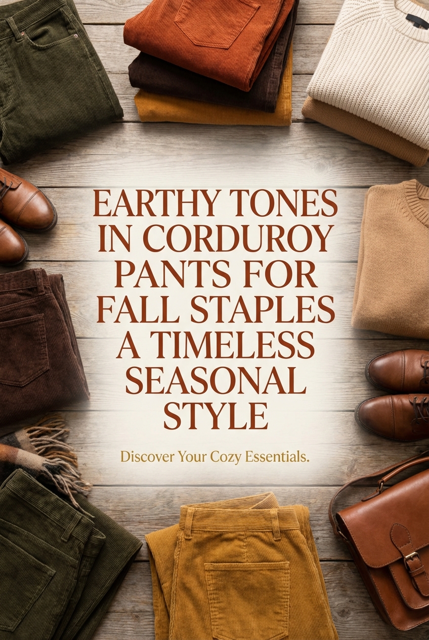Earthy Tones In Corduroy Pants For Fall Staples A Timeless Seasonal Style - photo 2