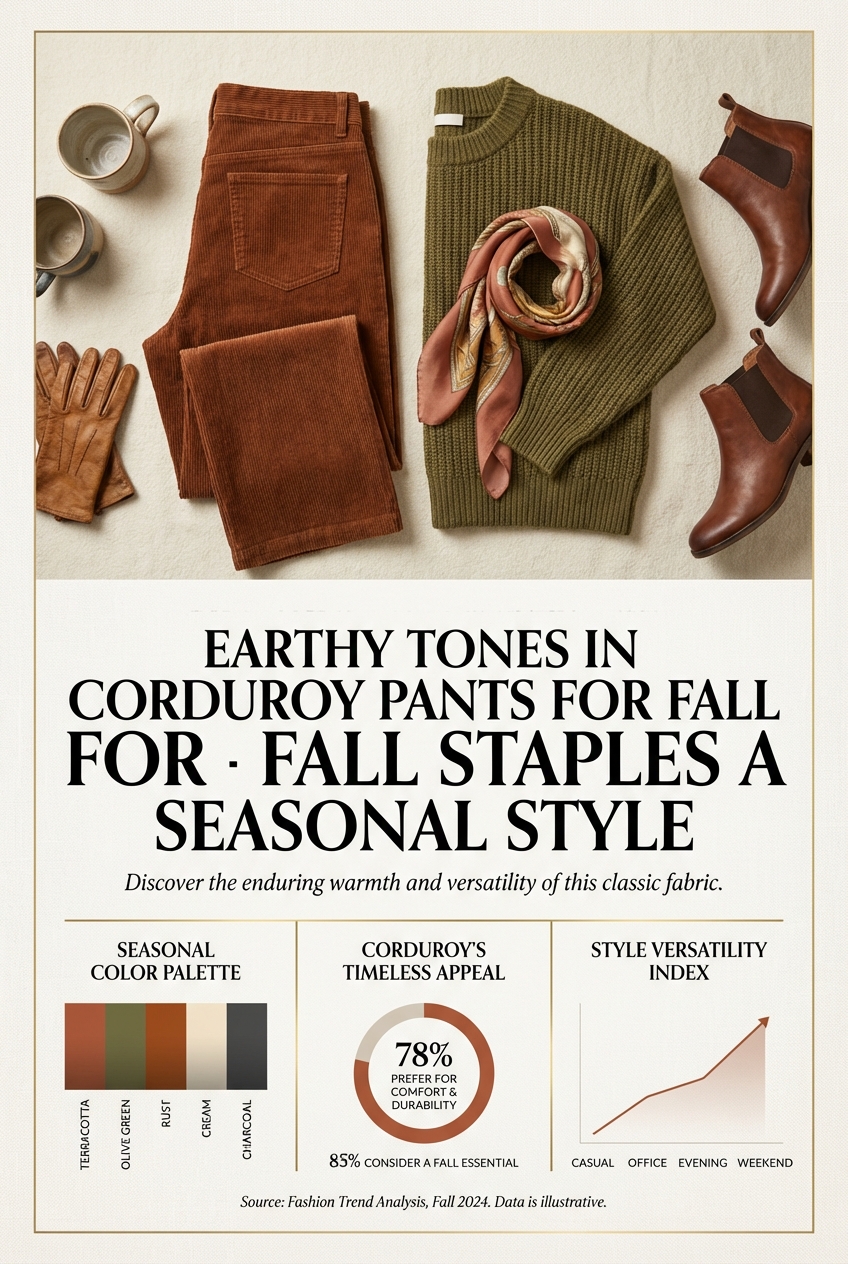 Earthy Tones In Corduroy Pants For Fall Staples A Timeless Seasonal Style - photo 3