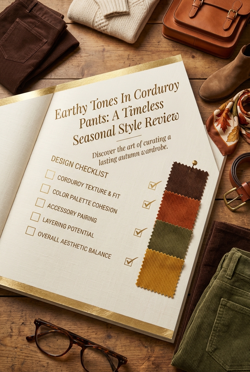 Earthy Tones In Corduroy Pants For Fall Staples A Timeless Seasonal Style - photo 5