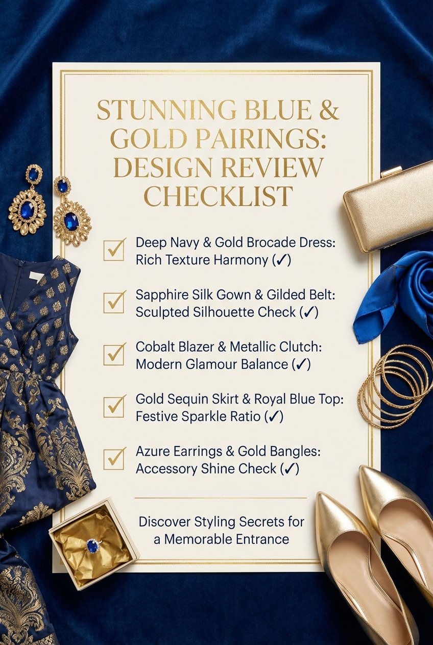 Stunning Blue And Gold Pairings For Party Dresses - photo 5