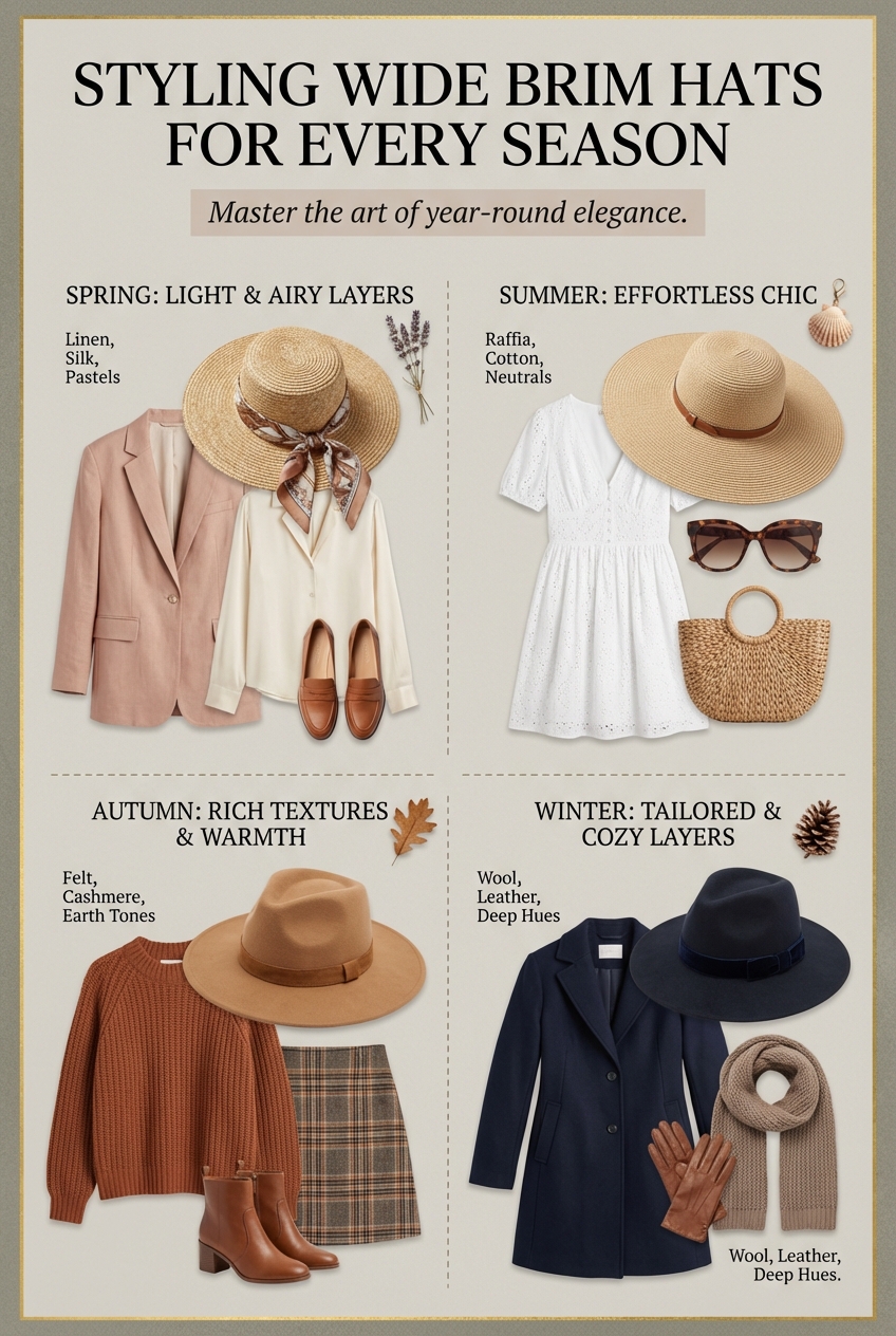 Styling Wide Brim Hats For Every Season - photo 4