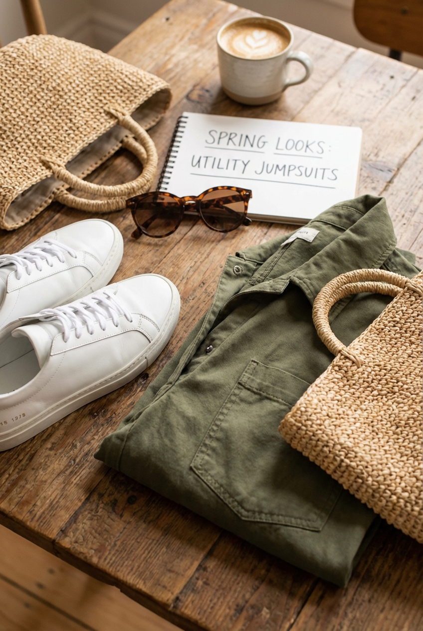 The Rise Of Utility Jumpsuits For Spring Looks