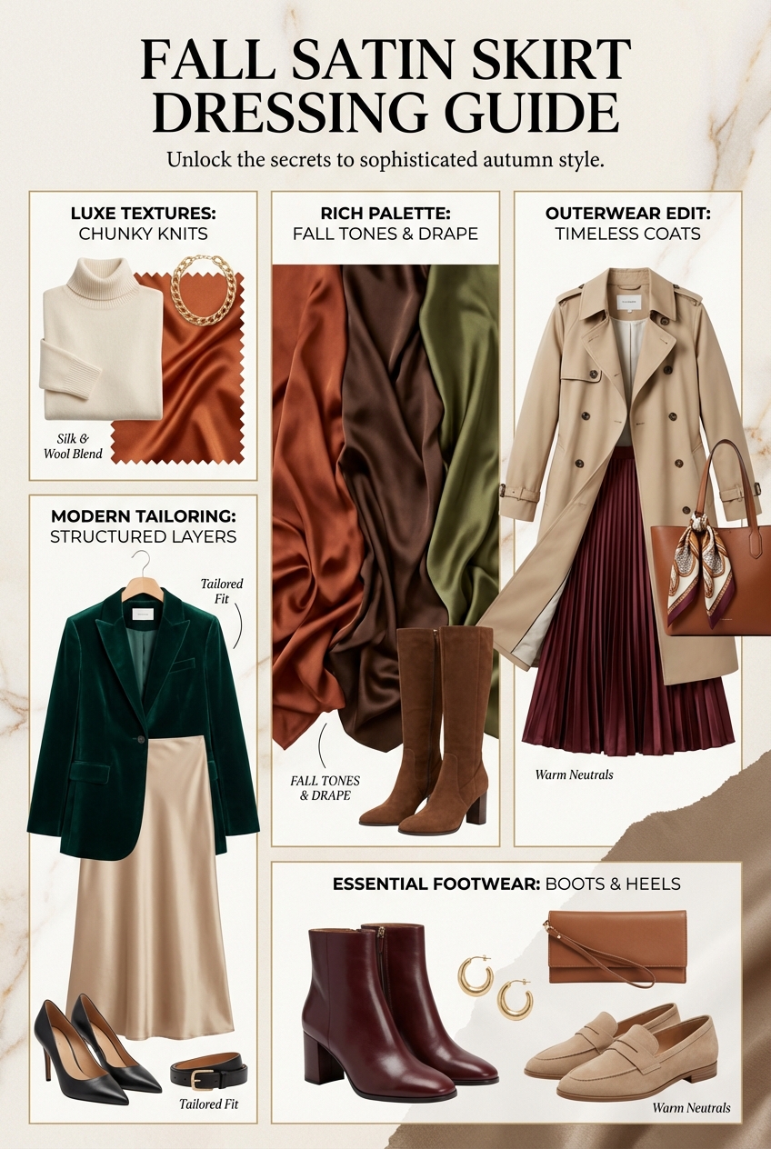 Fall Satin Skirt Dressing Guide - photo 4