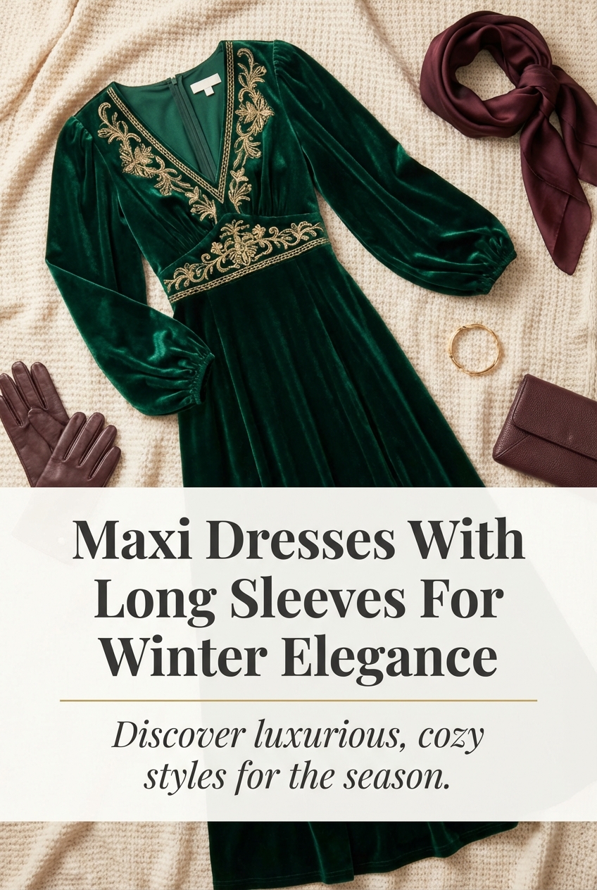Maxi Dresses With Long Sleeves For Winter Elegance - photo 2