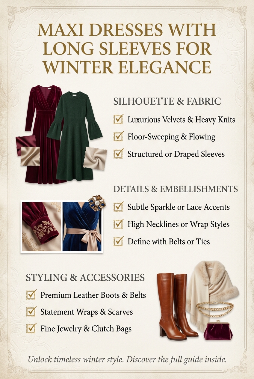 Maxi Dresses With Long Sleeves For Winter Elegance - photo 5