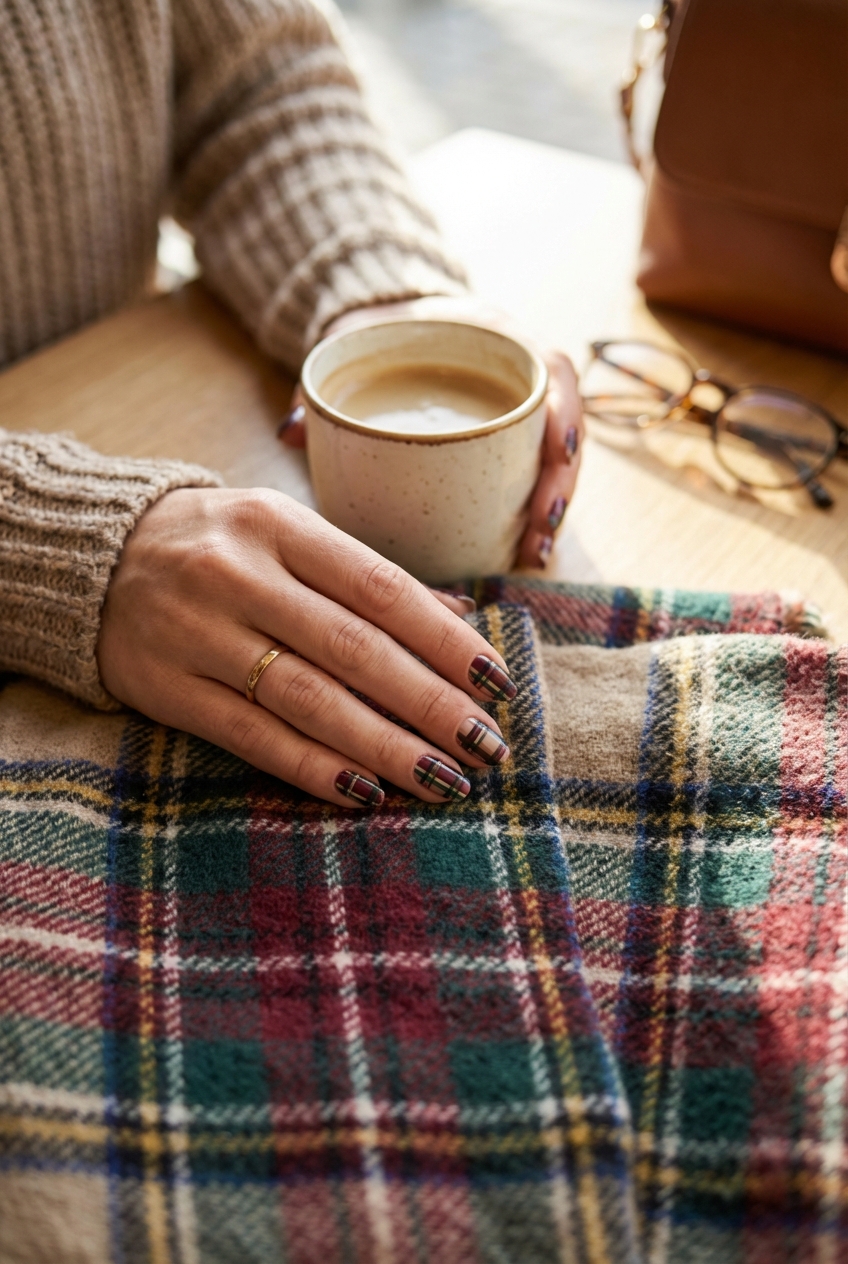 Plaid Nails Inspiration