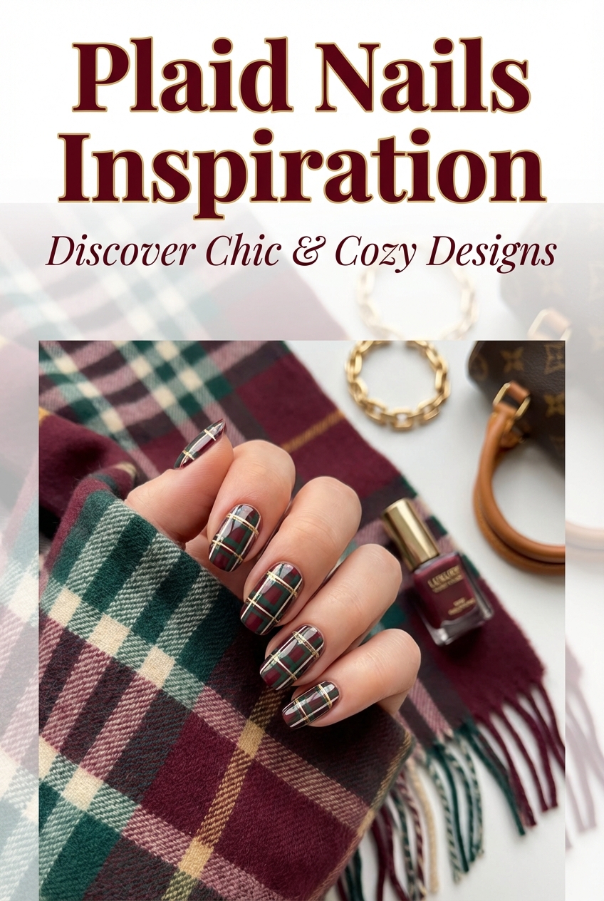 Plaid Nails Inspiration - photo 2