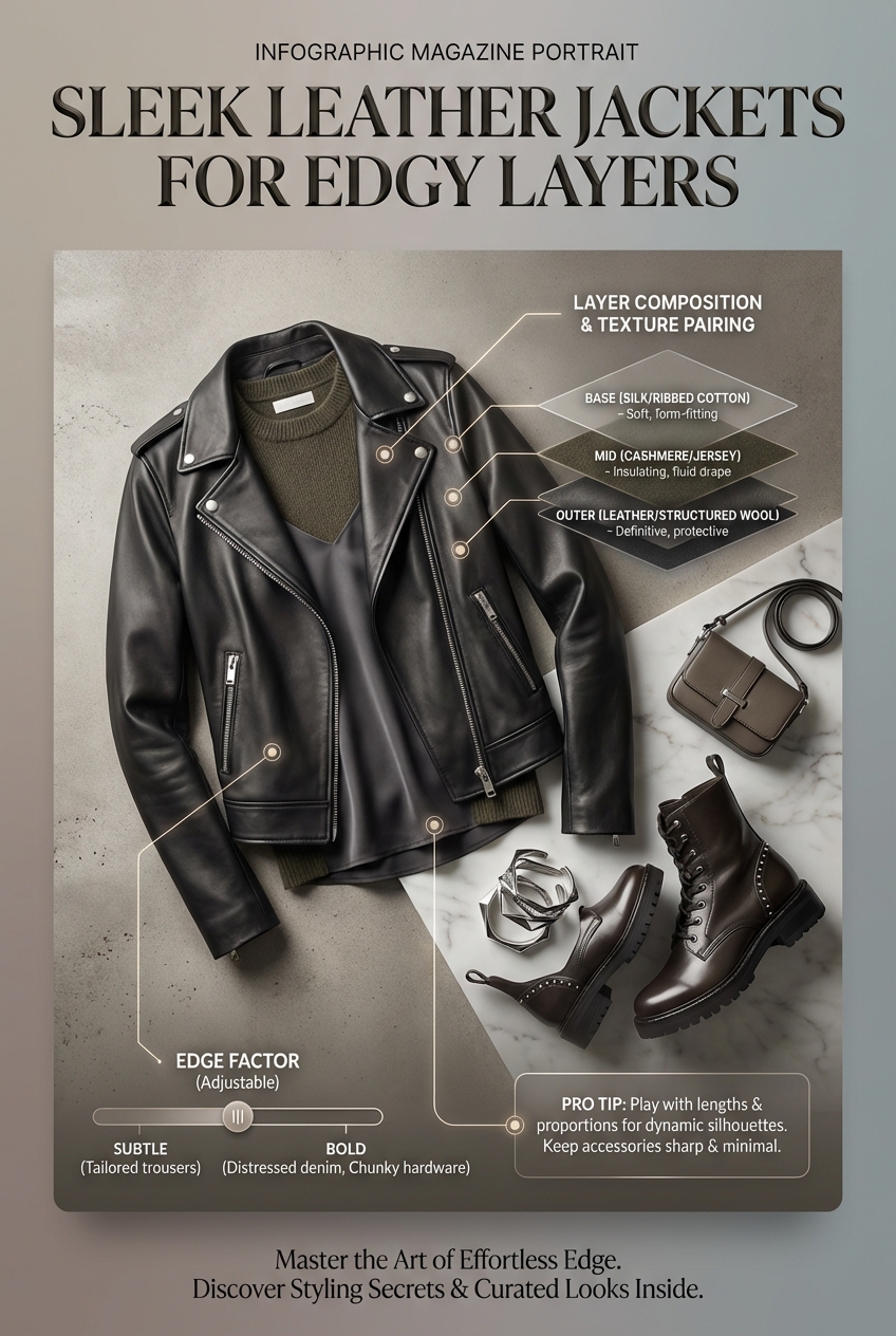 Sleek Leather Jackets For Edgy Layers - photo 3