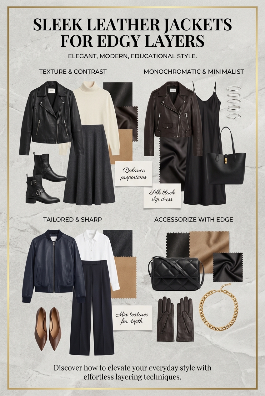 Sleek Leather Jackets For Edgy Layers - photo 4