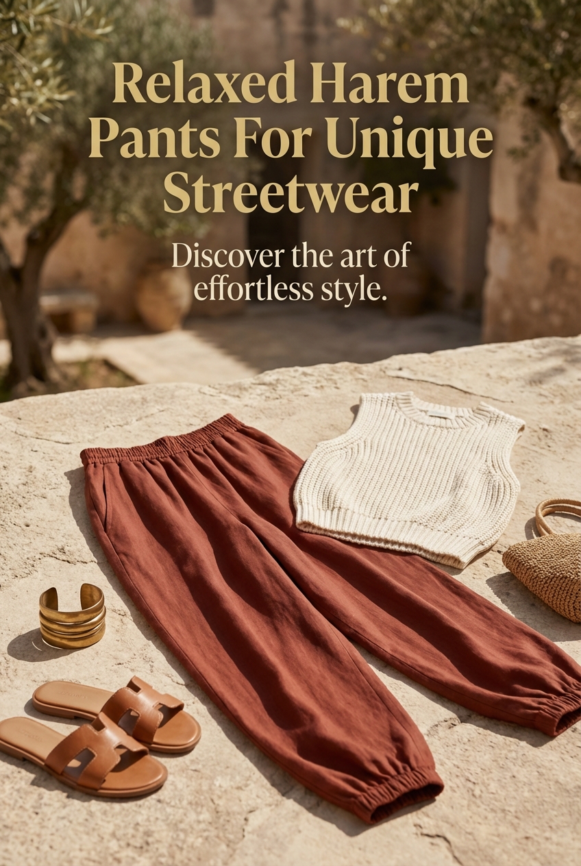 Relaxed Harem Pants For Unique Streetwear - photo 2