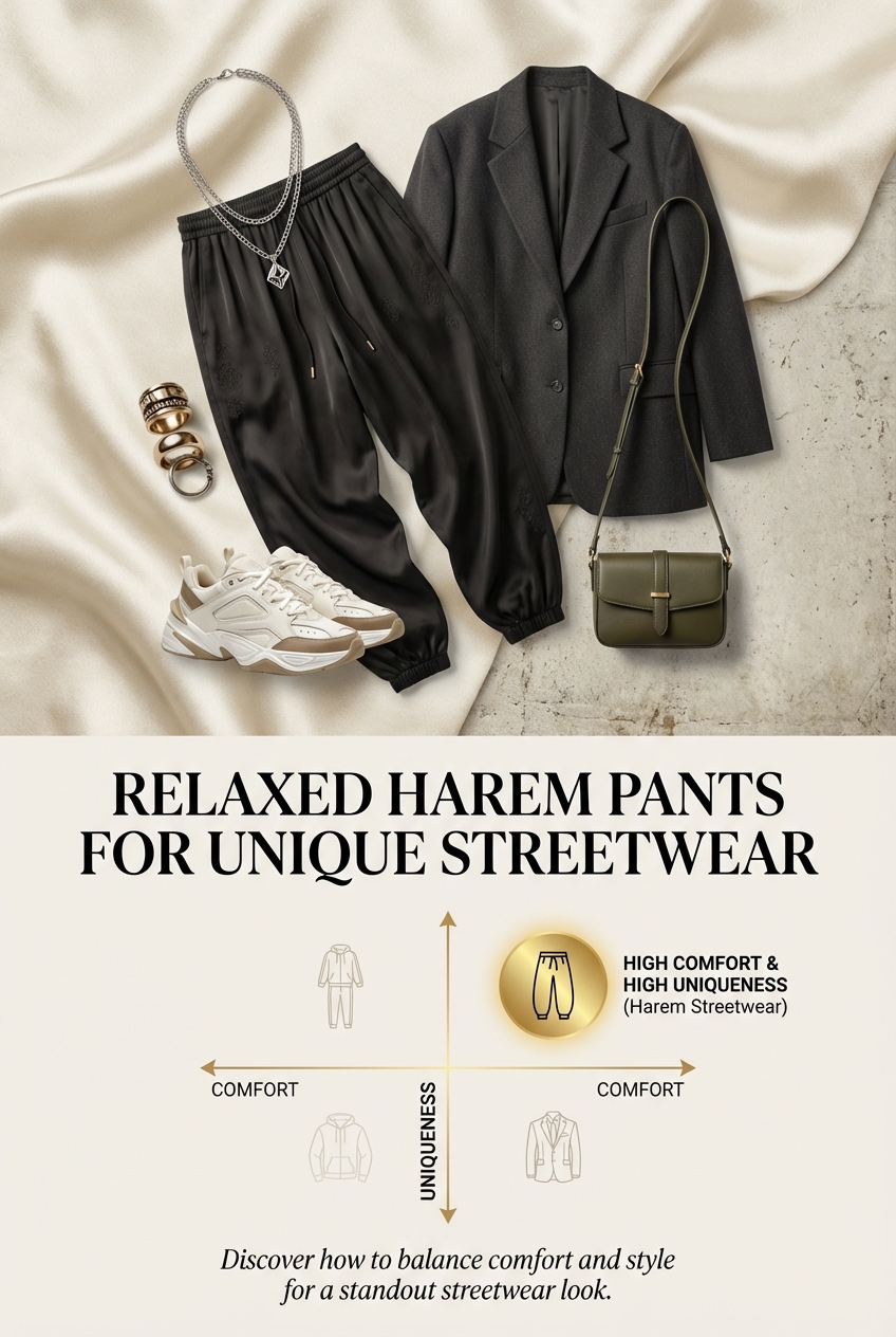 Relaxed Harem Pants For Unique Streetwear - photo 3