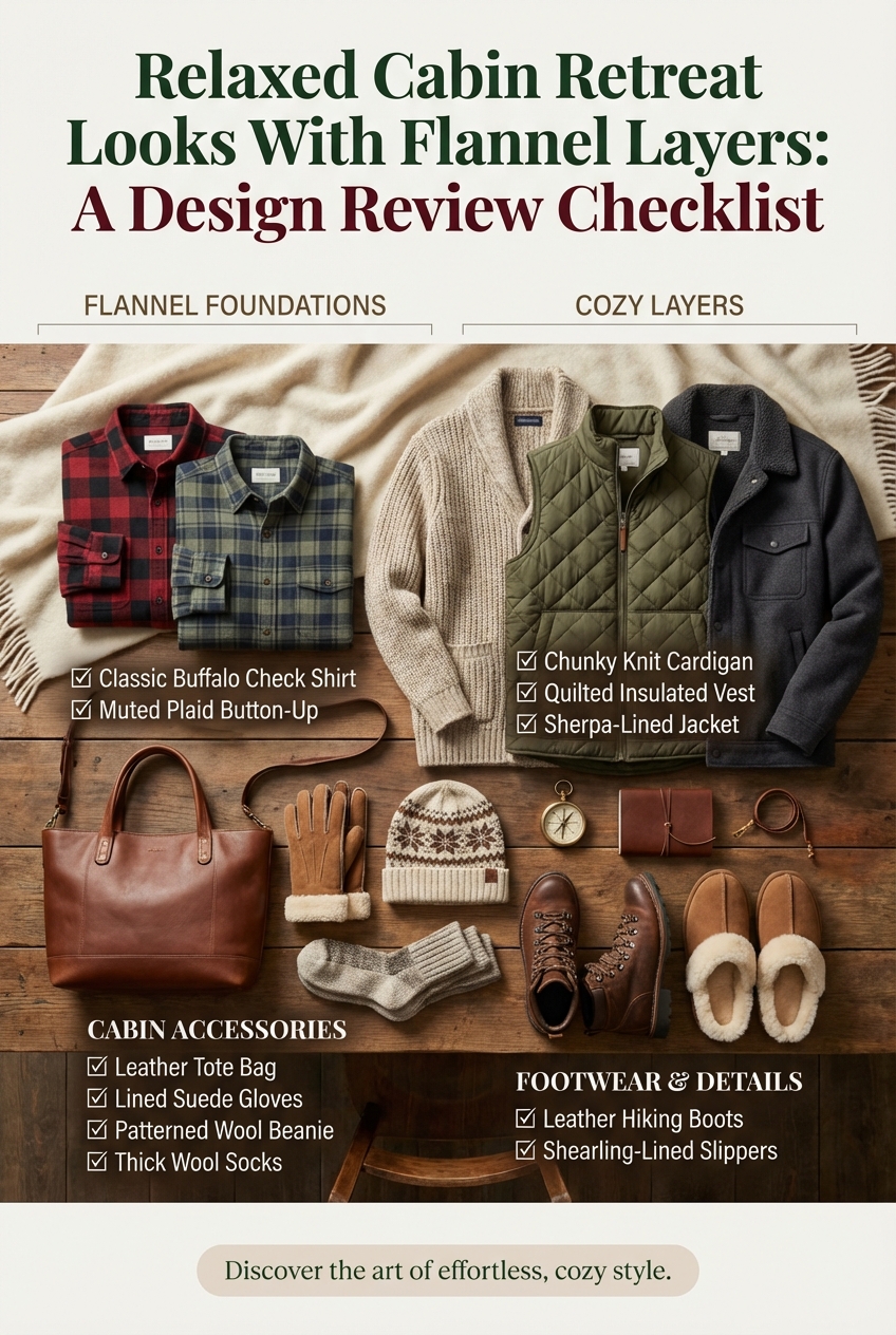 Relaxed Cabin Retreat Looks With Flannel Layers - photo 5