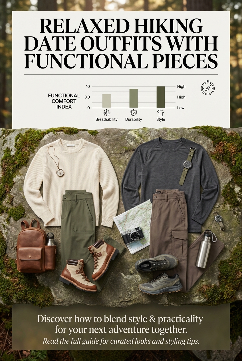 Relaxed Hiking Date Outfits With Functional Pieces - photo 3