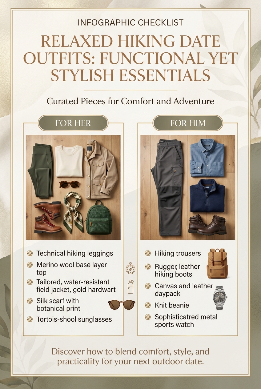Relaxed Hiking Date Outfits With Functional Pieces - photo 5