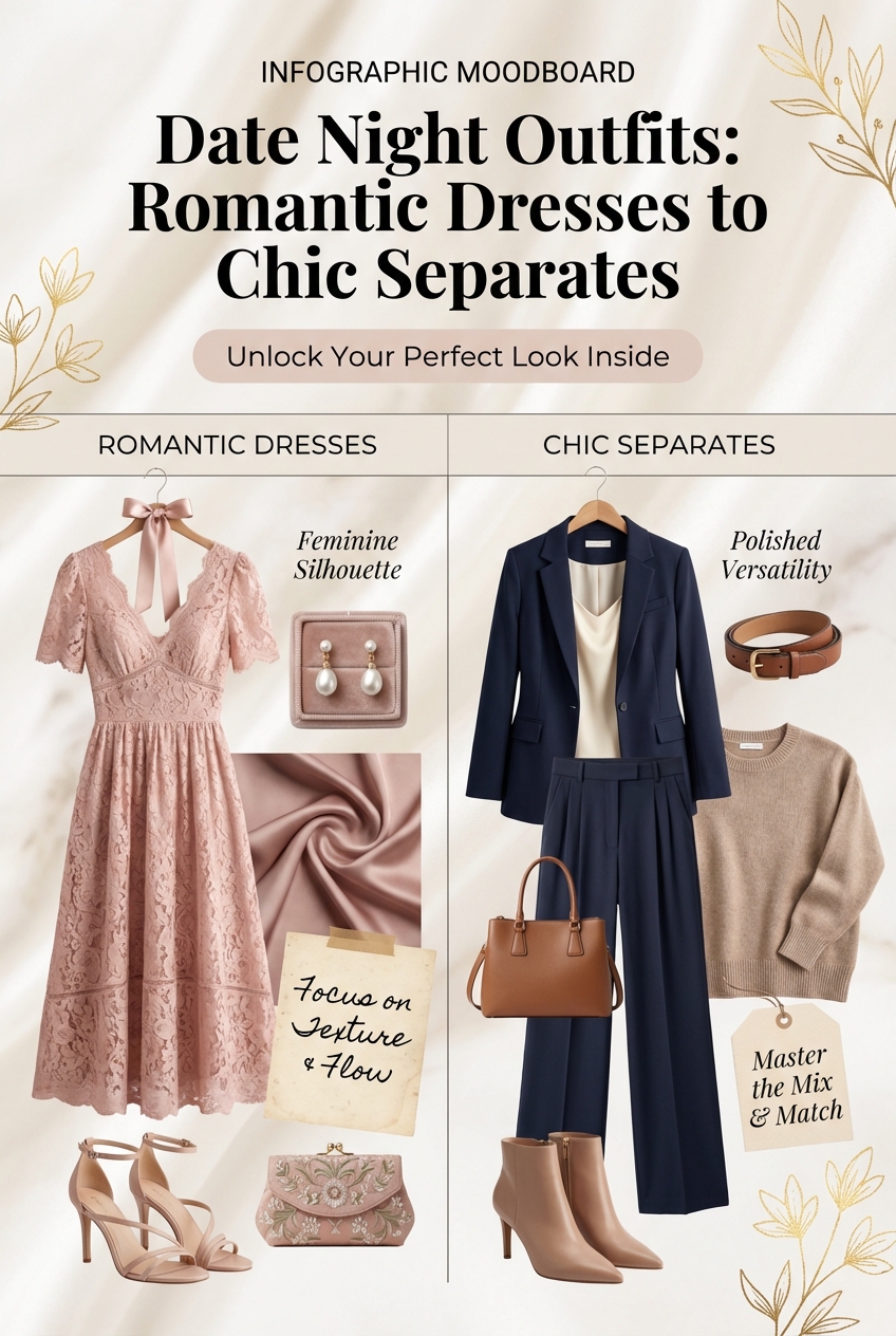 Date Night Outfits From Romantic Dresses To Chic Separates - photo 4